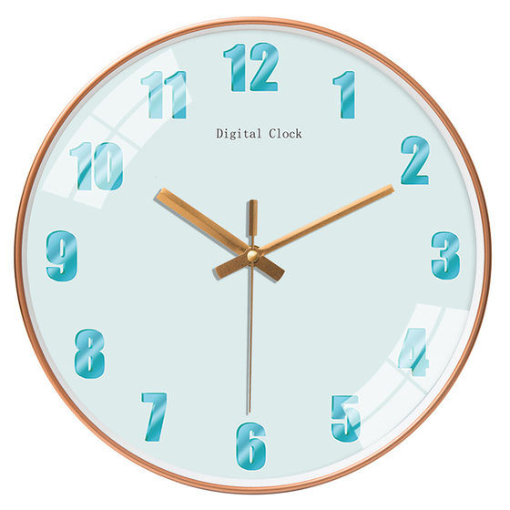 Beiwang solid color classic creative style silent living room wall clock