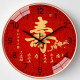 North looking Chinese style living room blessing wall clock