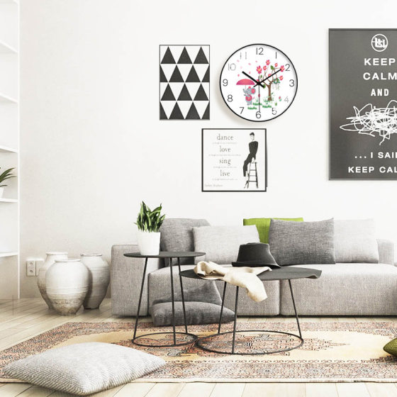 Beiwang Chinese style wall clock living room creative modern simple cute quartz clock silent decorative trend clock