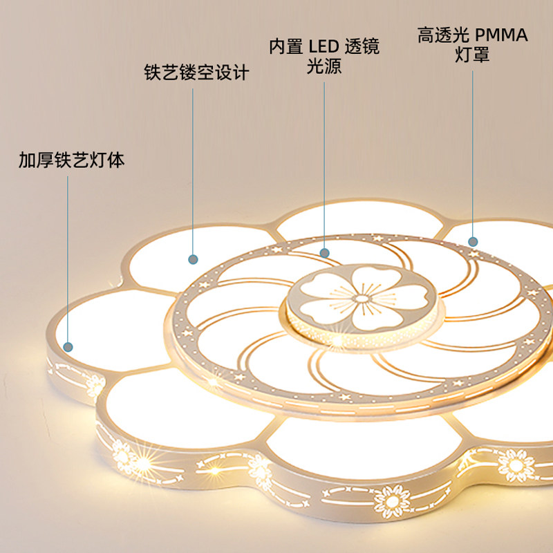 简约现代大灯创意网红超亮吸顶灯2025年新款特大号客厅灯花形灯具,淘宝优惠券,粉丝福利购,淘宝优惠卷