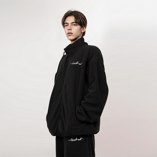 William Chan CANOTWAIT ATHOME polar fleece suit for men and women for autumn lazy home