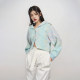 William Chan CANOTWAIT lapel jacquard short knitted cardigan, ບາງແລະສັ້ນ, ຄົນອັບເດດ: ແລະ versatile ສໍາລັບແມ່ຍິງ, ມີ 2 ສີ
