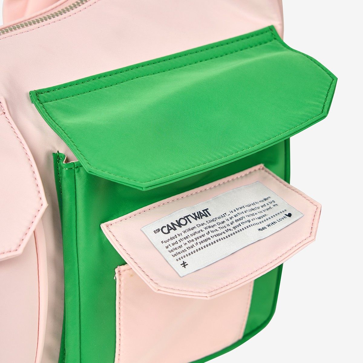陈伟霆CANOTWAIT 多口袋撞色尼龙单肩斜挎包潮流百搭户外大容量包,淘宝优惠券,粉丝福利购,淘宝优惠卷