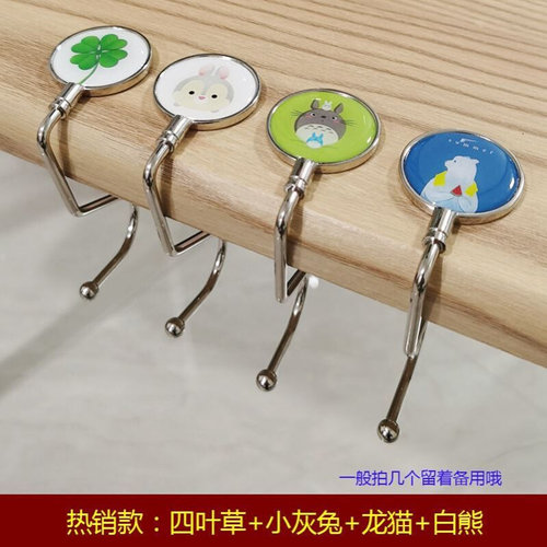 极速Desk hangLing school bag hook desk adhesiveJ hook elemen-图2