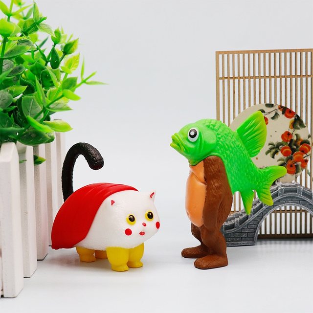 AI Shanhai Jing Figure Stitching Monster Foreign Monster Fusion Version Doll Doll Can Be Detached and Assembling