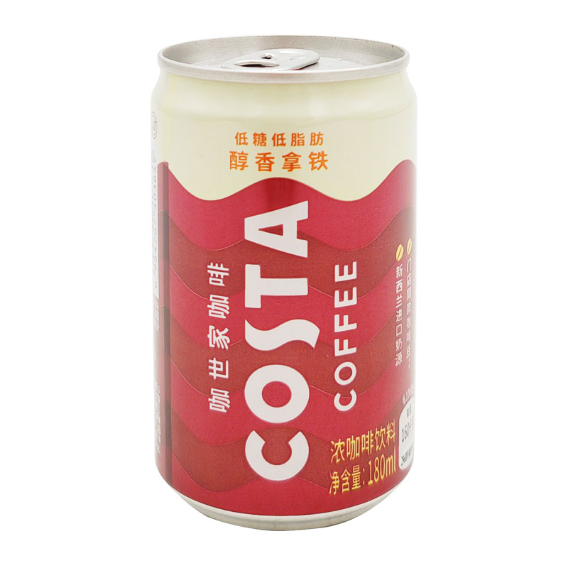 COSTA咖世家即饮咖啡美式焙享醇香拿铁迷你罐装饮料180ml24罐整箱-图0