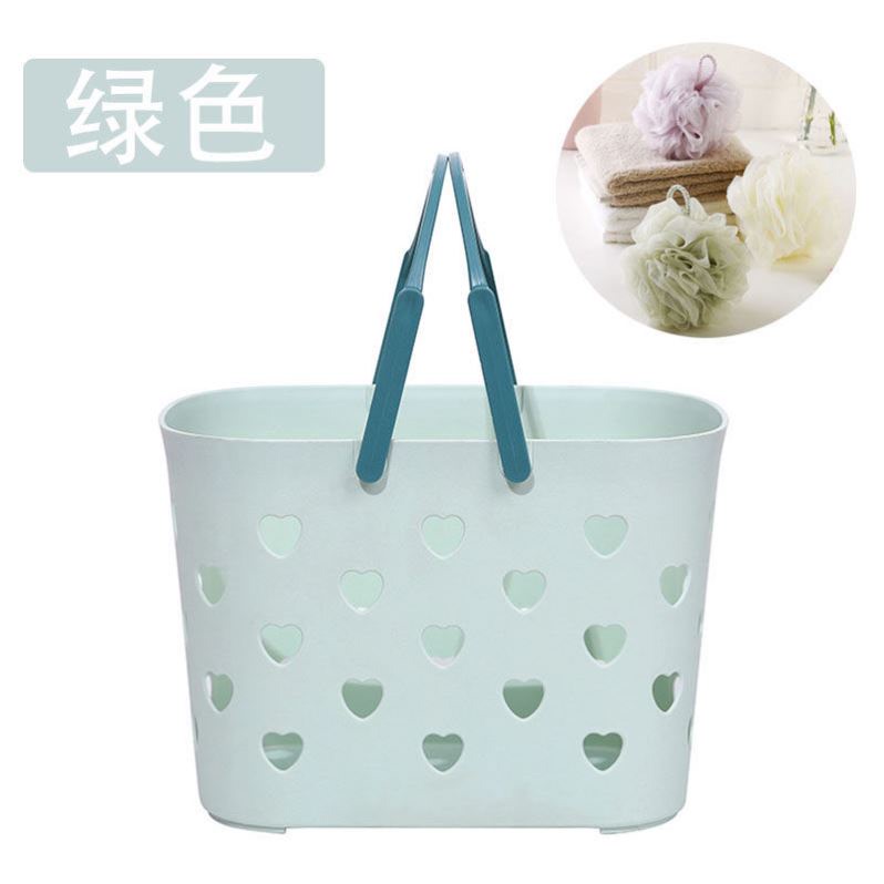 新品Plastic portable bath basket bathroJom storage basket hP-图3