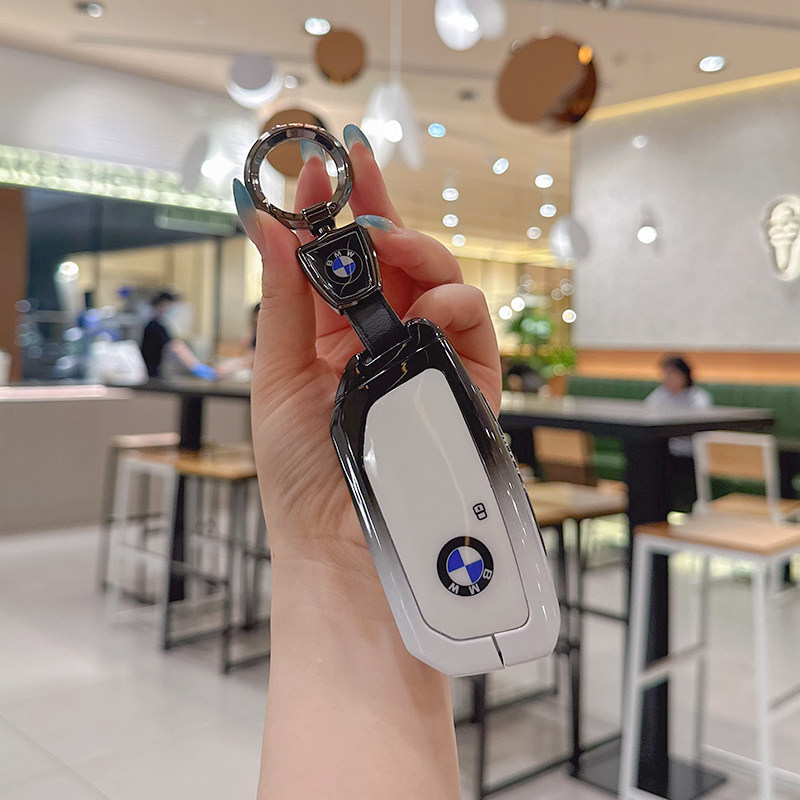 适用宝马钥匙套25款5系525li五7系X5新X1X3X6X7i5i7ix汽车包扣壳 - 图1