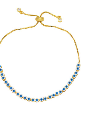 Fashion Demon Eye Enamel Bracelet For Women Charm Metal