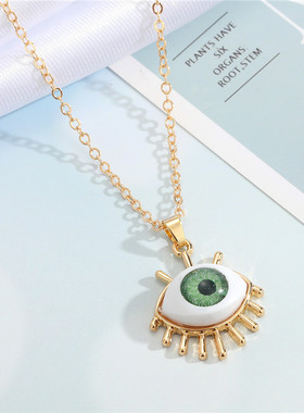 1 Pcs Resin Evil Eye Pendant Necklaces For Women Gift