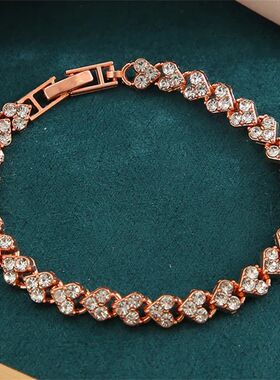 Simple Women's Geometric Crystal Cubic Zircon Bracelets