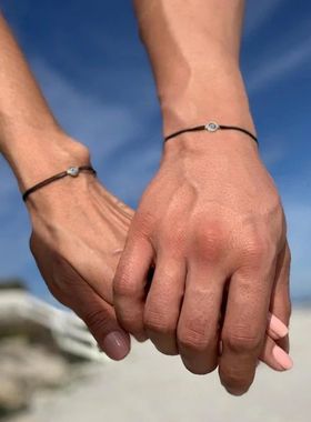 1pcs Evil Eye Bracelet, Black Rope Wrap Bracelet, Blue Eye