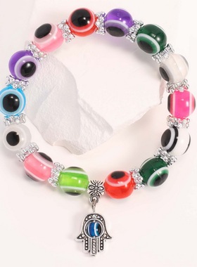 Trendy Personality Evil Eye Beaded Bracelets Butterfly Owl