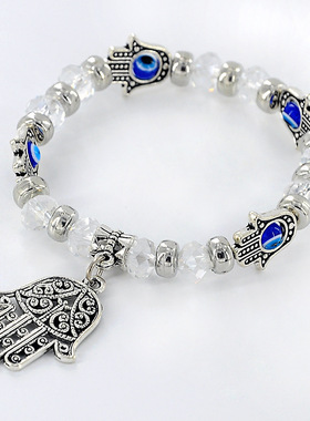 Turkish Blue Evil Eye Bracelet For Women Crystal Resin