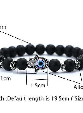Turkey Evil Eyes Bracelet For Men Women Gothic Fatima Hand