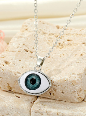 Vintage Evil Eye Necklace Trendy Unique Punk Gothic Turkey