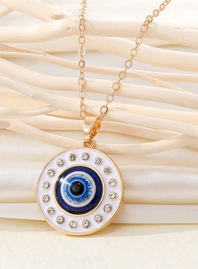 Vintage Boho Evil Eye Necklace For Women Couple Gift Ethnic