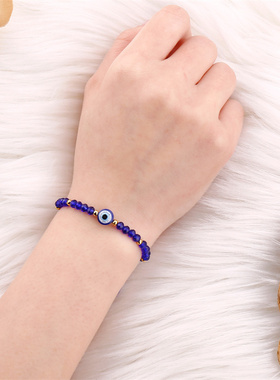 1PC Lucky Evil Eye Beads Bracelet For Women Men Bohemia