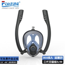 2w2 Snorkeling Triple Treasure Full Hood Dry Swab double Sucker Diving Mirror Mirror Nearsightedness Adult Child Swim Diving