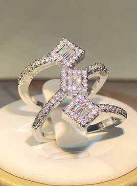 925 Silver Luxury Cubic Zirconia Rings for Women Bridal