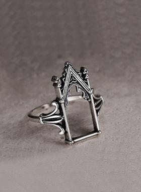 2024 Fashion Trend Jewelry Ring Gothic Queen Castle Ring