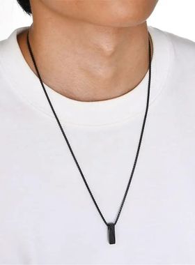 New Trend Men Stylish Geometric Pendant Necklace Stainless