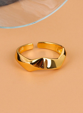2023 Silver Gold Color Open Ring for Women INS Niche