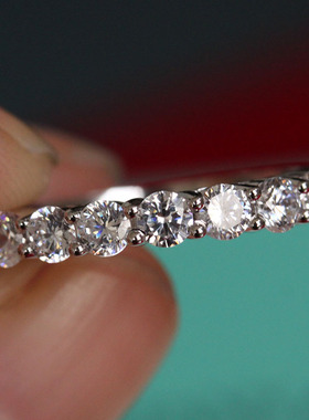 Eternity Lab Diamond Ring 925 sterling silver Jewelry