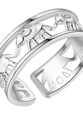 New fashion 925 Sterling Silver Elephant Rings for Women