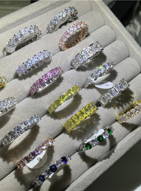 2023 New Promise Ring Real 925 Sterling Silver AAAAA Cz