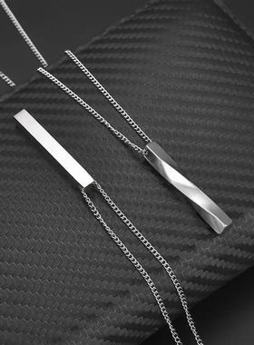 Hot Classic Rectangle Pendant Necklace For Men