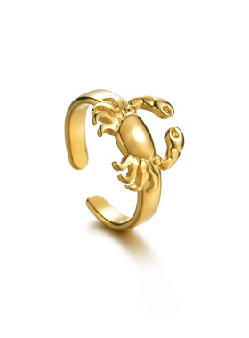 Crab  Ring Stainless Steel Jewelry For Women Girl Punk