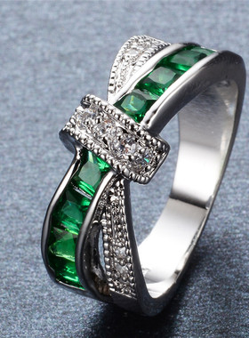 New 925 Sterling Silver noble diamond rings For Women