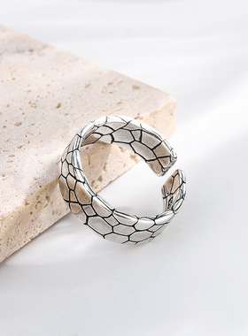 2023 Fashion Trend Jewelry Rings Silver Plated Rings Wide