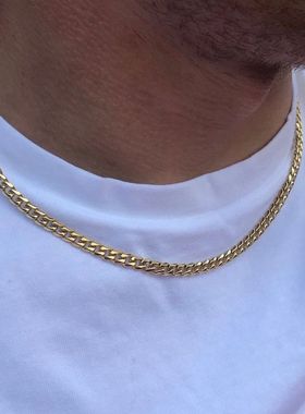 Classic Rope Chain Men Necklace Width 2/3/4/5 MM Stainless