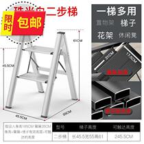 2021 telescopic long ladder extension ladder upper house with a ladder thickened aluminium alloy work ladder room Three-four steps small climb c