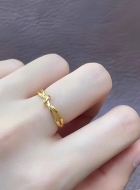 时尚潮流个性缠绵扭结戒指