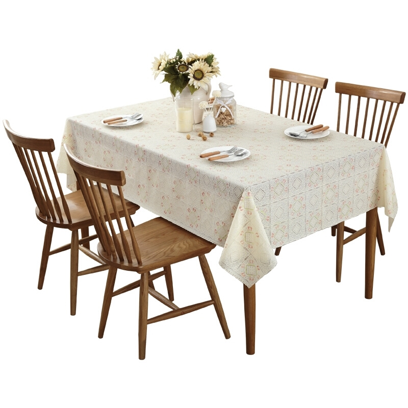 推荐y white European style tablecloth household lace hollow-图3