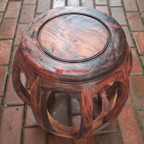 New product round with toe yellow sandalwood Lao big red acid branch stool drummer U stool solid wood small stool