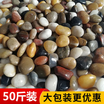 New 50 catty pebbles paved ground patio garden landscaping with small large natural stone view rain and stone original stone