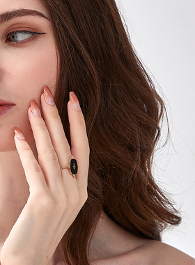 览物馆复古不褪色开口戒指