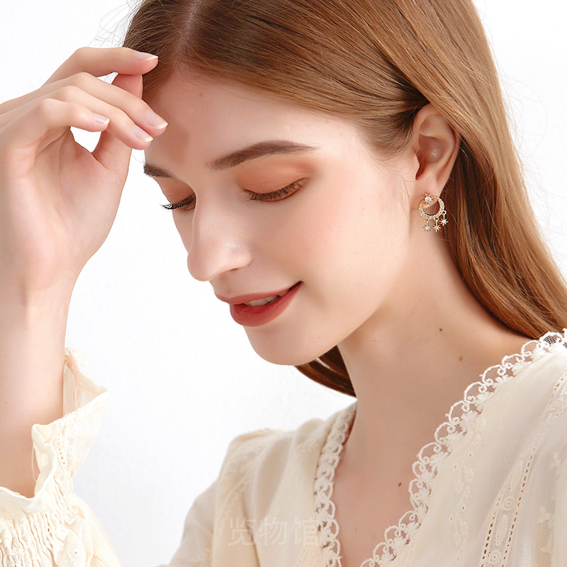 【清仓折扣】星星耳钉女简约气质耳环精致短款耳坠韩国网红耳饰,淘宝优惠券,粉丝福利购,淘宝优惠卷