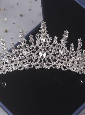 高端新款奢华新娘饰品结婚水晶套链生日王冠婚纱皇冠头饰项链耳环