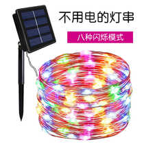 Too Shiny Can Color Court Strings Outdoor Waterproof Ledu Copper Wire Yang Evasive Household Lamp Garden Festive Landscape Decorative Lights