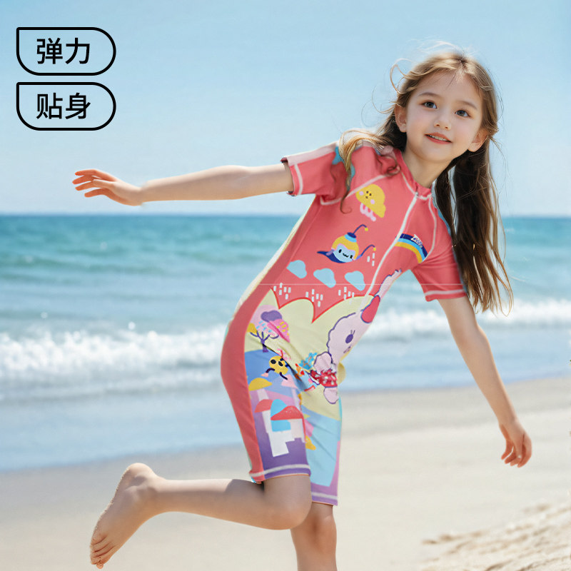 英国ZOGGS新款儿童泳衣男女孩套装童 连体防晒游泳冲浪服温泉速干,淘宝优惠券,粉丝福利购,淘宝优惠卷