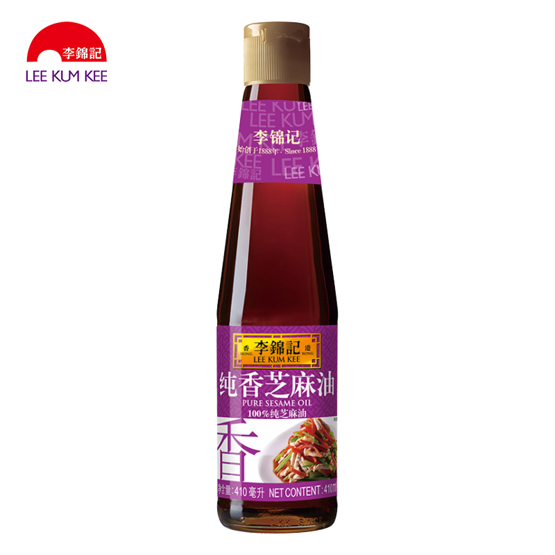 李锦记纯香100%芝麻油410ml/瓶凉拌香油麻油火锅蘸料厨房调味品-图3