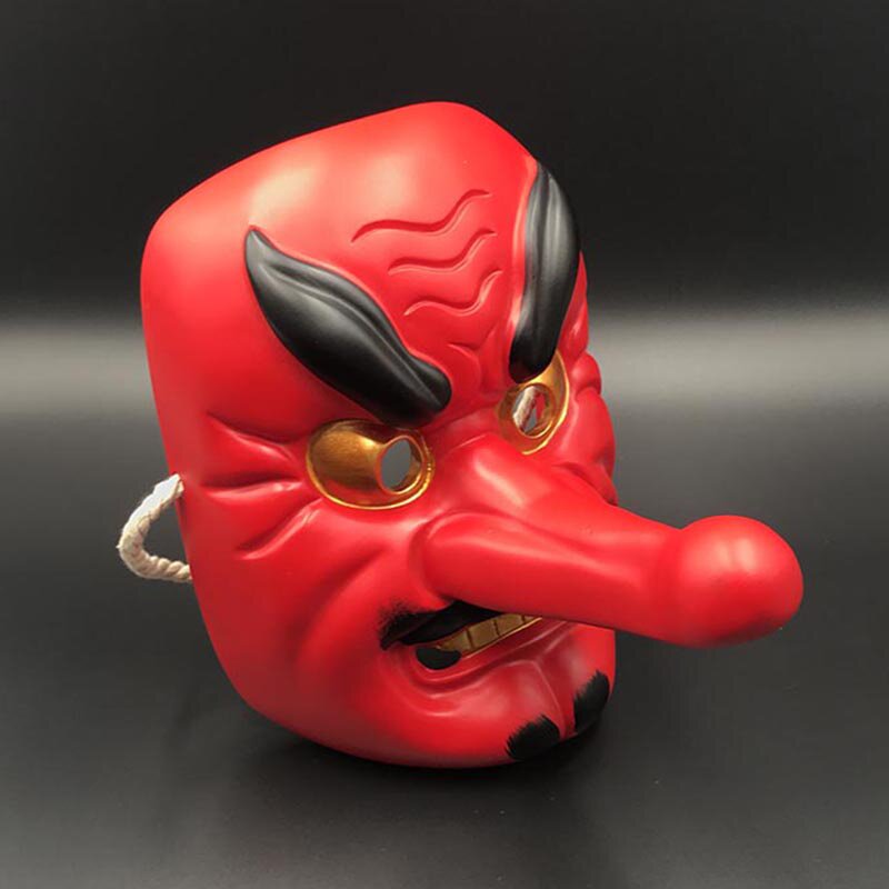 日式能剧天狗树脂般若面具日本武士能面恐怖魔鬼成人邪鬼