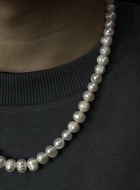 ONEPART月影骑士巴洛克珍珠项链