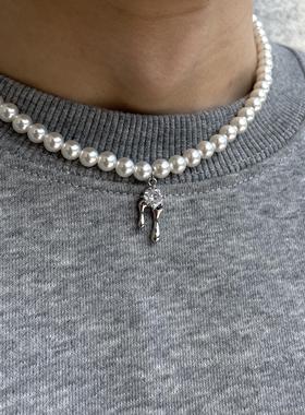 ONEPART百搭水晶珍珠项链