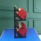 Desktop table tennis racket display storage rack black